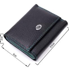 Кошелек ST Leather Из натуральной кожи Черный Фото 2