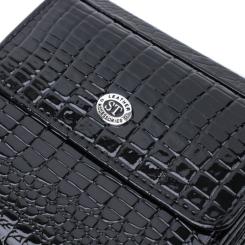 Кошелек ST Leather Из натуральной кожи Черный Фото 4
