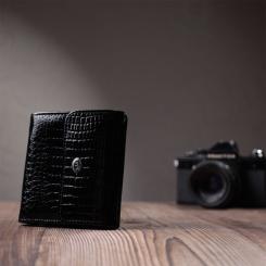Кошелек ST Leather Из натуральной кожи Черный Фото 8