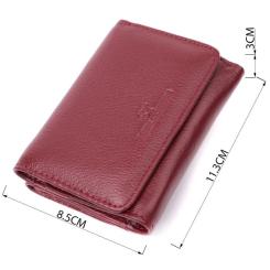 Кошелек ST Leather Кожаный Бордовый Фото 2
