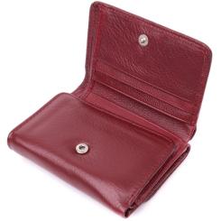 Кошелек ST Leather Кожаный Бордовый Фото 4