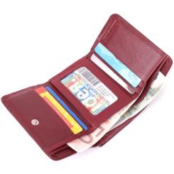 Кошелек ST Leather Кожаный Бордовый Фото 5