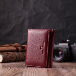 Кошелек ST Leather Кожаный Бордовый Фото 7