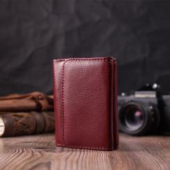 Кошелек ST Leather Кожаный Бордовый Фото 8