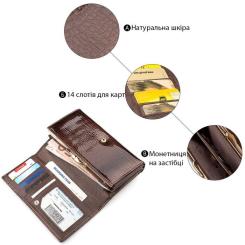 Кошелек ST Leather Коричневый Фото 3