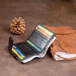 Кошелек ST Leather Чорний Фото 6