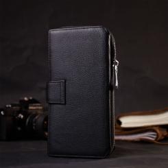 Кошелек ST Leather З натуральної шкіри Чорний Фото 9