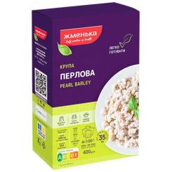 Крупа Жменька Жемчужная в пакетиках для варки 4х100 г Фото