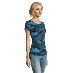 Футболка Sol's Camo women синій камо M Фото 1
