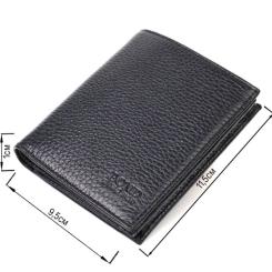 Кошелек Bond Accessories Из натуральной кожи Черный Фото 2