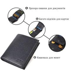 Кошелек Bond Accessories Из натуральной кожи Черный Фото 3