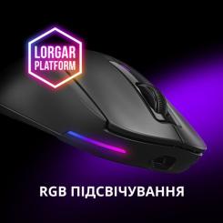 Мышка Lorgar MSA10W Wireless Gaming White Фото 10