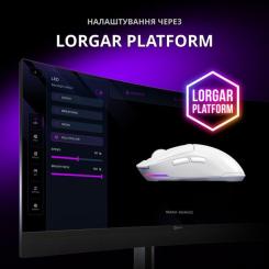 Мышка Lorgar MSA10W Wireless Gaming White Фото 3