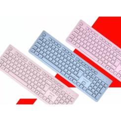 Клавиатура Canyon HKB-W01 Silent Wireless UA Blue Фото 4