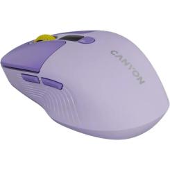 Мышка Canyon MW-26 LCD Silent Wireless/Bluetooth Violet Фото 3