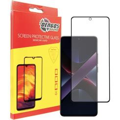Стекло защитное Dengos Full Glue Poco X7 Pro (black) Фото