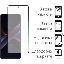 Стекло защитное Dengos Full Glue Poco X7 Pro (black) Фото 1