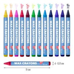 Карандаши цветные Yes Line Friends воскові 12 шт Фото 1