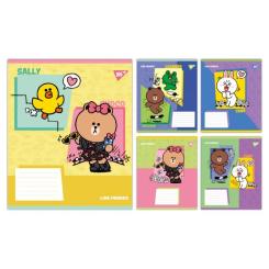 Тетрадь Yes Line Friends Funny А5 24 аркушів лінія Фото
