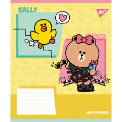 Тетрадь Yes Line Friends Funny А5 24 аркушів лінія Фото 1