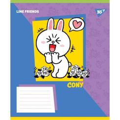 Тетрадь Yes Line Friends Funny А5 24 аркушів лінія Фото 3