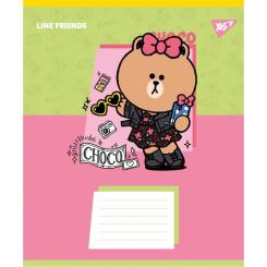 Тетрадь Yes Line Friends Funny А5 24 аркушів лінія Фото 4