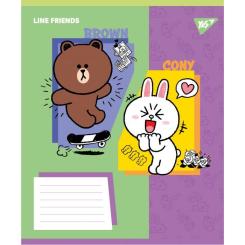 Тетрадь Yes Line Friends Funny А5 24 аркушів лінія Фото 5