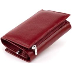Портмоне ST Leather Из кожи Бордовое Фото 1