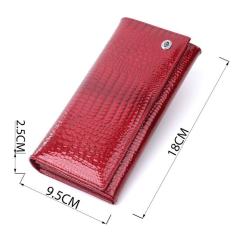 Кошелек ST Leather Из натуральной кожи Красный Фото 2
