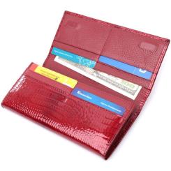 Кошелек ST Leather Из натуральной кожи Красный Фото 5
