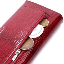 Кошелек ST Leather Из натуральной кожи Красный Фото 6