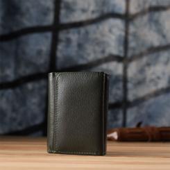 Кошелек ST Leather З натуральної шкіри Зелений Фото 9