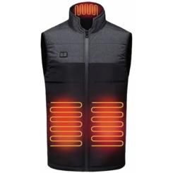 Жилет с подогревом Thermalli Chatel чорний/сірий XL Фото