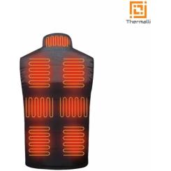 Жилет с подогревом Thermalli Chatel чорний/сірий XL Фото 2