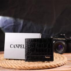 Кошелек Canpellini Зажим из натуральной кожи Черный Фото 9