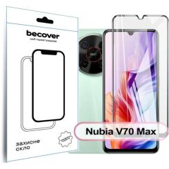 Стекло защитное BeCover Nubia V70 Max Black Фото