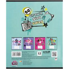 Тетрадь Kite LOL, 12 листов, косая линия Фото 4