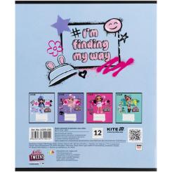 Тетрадь Kite LOL, 12 листов, косая линия Фото 8