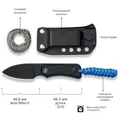 Нож Civivi Baby Banter Fixed Blade, Black G10, Darkwash Фото 8