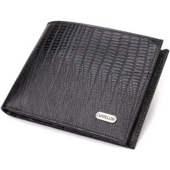 Портмоне Canpellini Из натуральной кожи Черное Фото