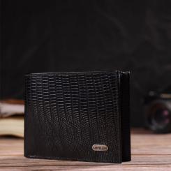 Портмоне Canpellini Из натуральной кожи Черное Фото 7