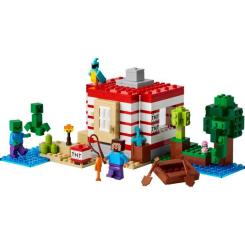 Конструктор LEGO Minecraft Дом из взрывчатки в джунглях Фото 1