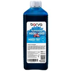 Чернила Barva HP 933/951/953 1L cyan, pigment Фото