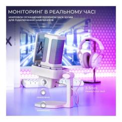 Микрофон Fifine Ampligame Q8PROW USB White Фото 9