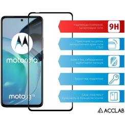 Стекло защитное ACCLAB Full Glue Moto G72 Black Фото 2