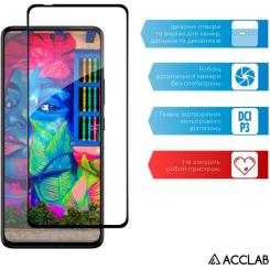 Стекло защитное ACCLAB Full Glue Moto G72 Black Фото 4