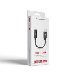 Переходник Armorstandart USB-C M to 3.5mm F black Фото 1