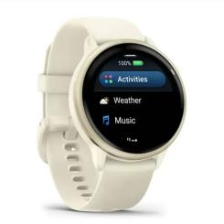 Смарт-часы Garmin vivoactive 6, Bone/Lunar Gold, GPS смарт-годинник Фото 2