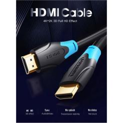 Кабель мультимедийный Vention HDMI M to HDMI M 1.0m V2.0 Фото 2