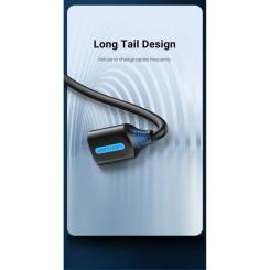 Дата кабель Vention USB 3.0 AM/AF 1.5m black Фото 7